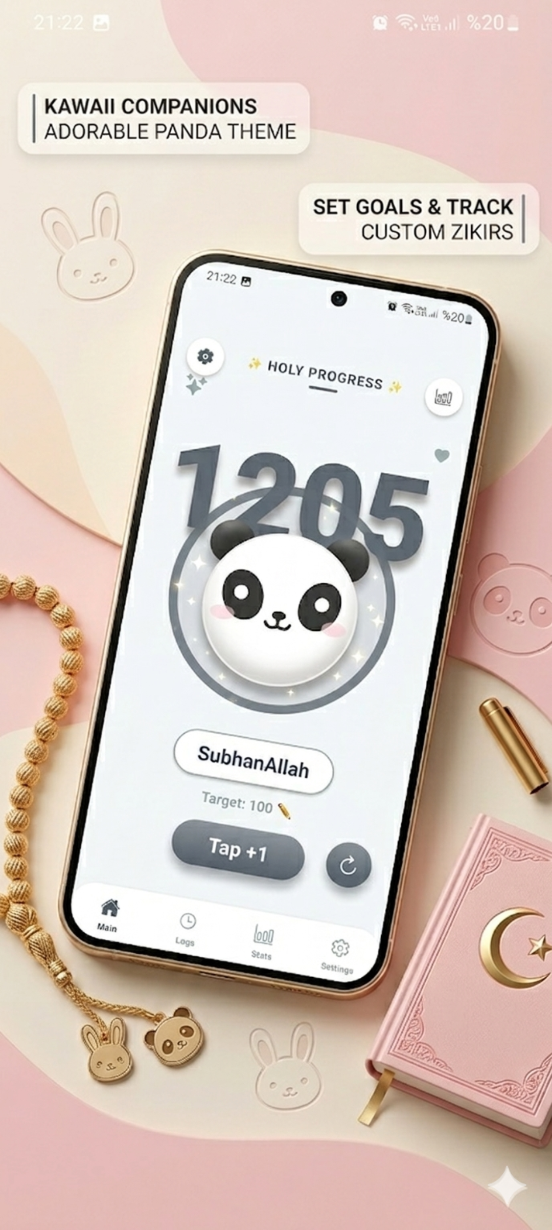 Kawaii Prayer Counter: Tasbih gallery image