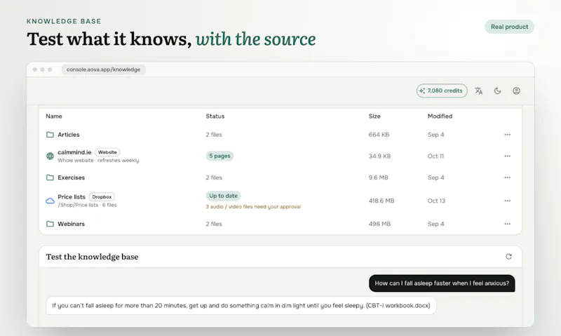 AOVA screenshot 3
