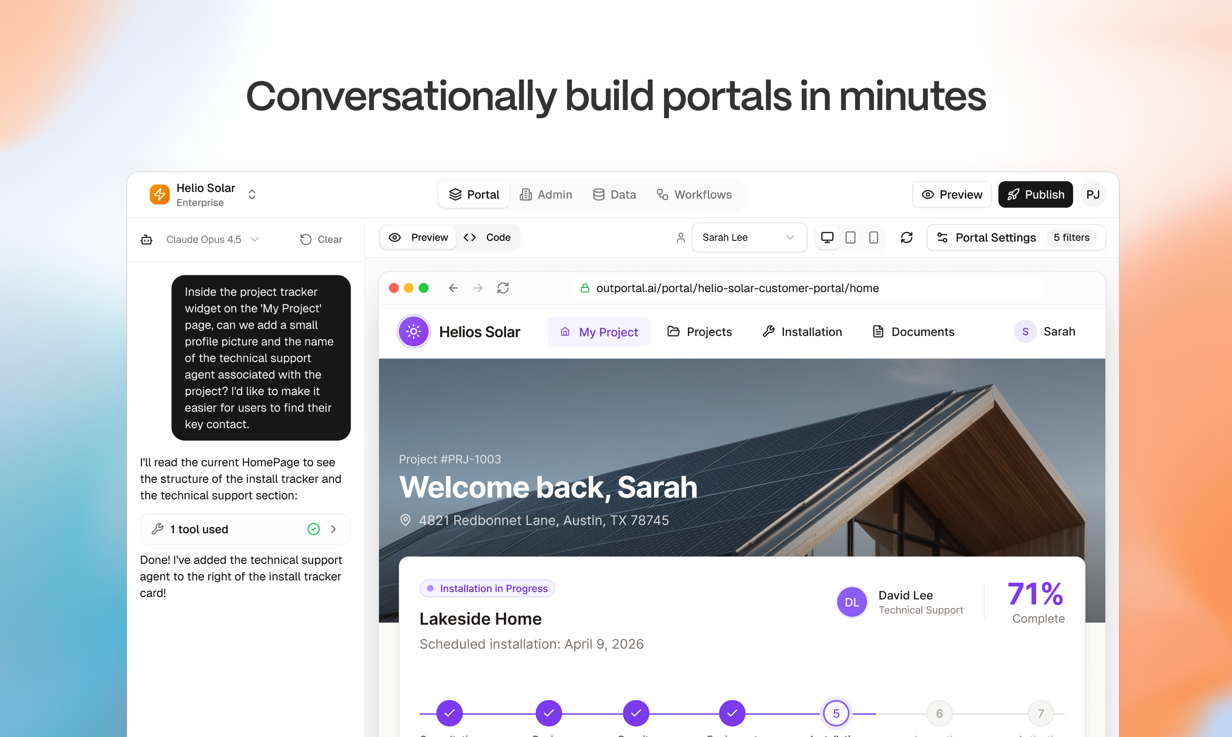 Outportal - Main product screenshot demonstrating key features and user interface