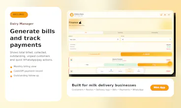 Dairy Manager — Milk Delivery Mini App gallery image