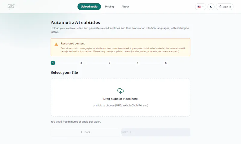 Voxlate screenshot 1