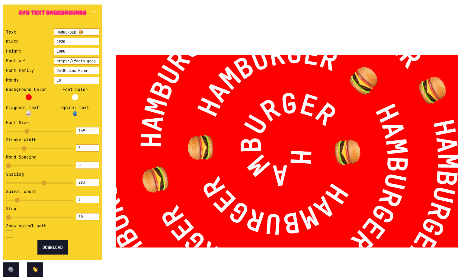 SVG Text Backgrounds gallery image