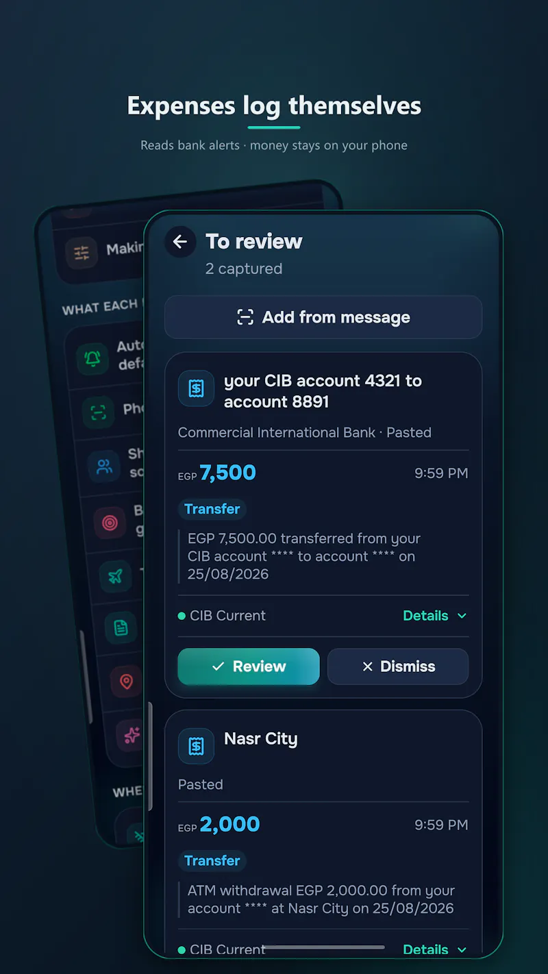 Masareef screenshot 2