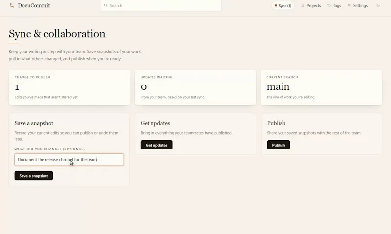 DocuCommit screenshot 5