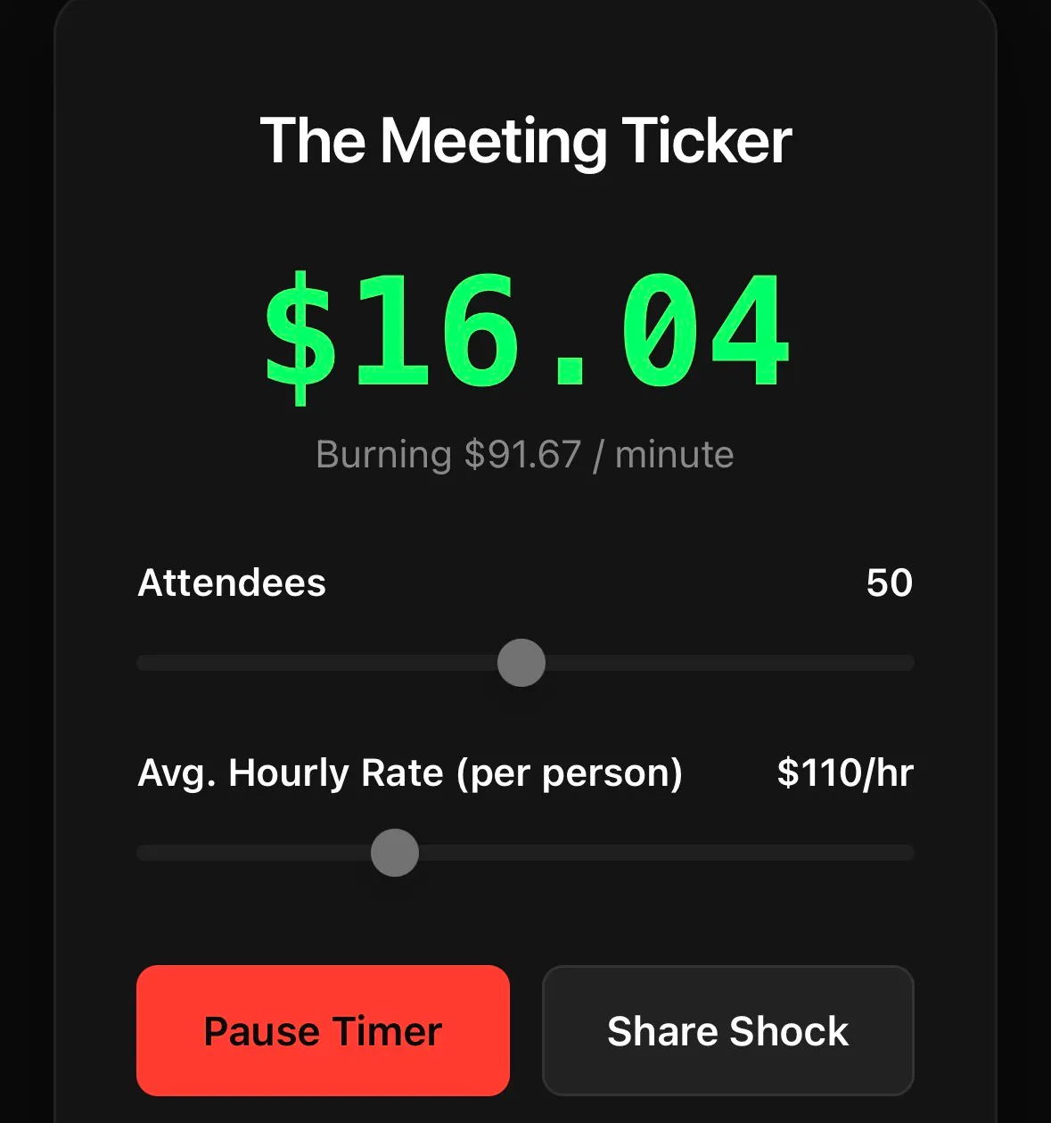 The Meeting Ticker gallery image