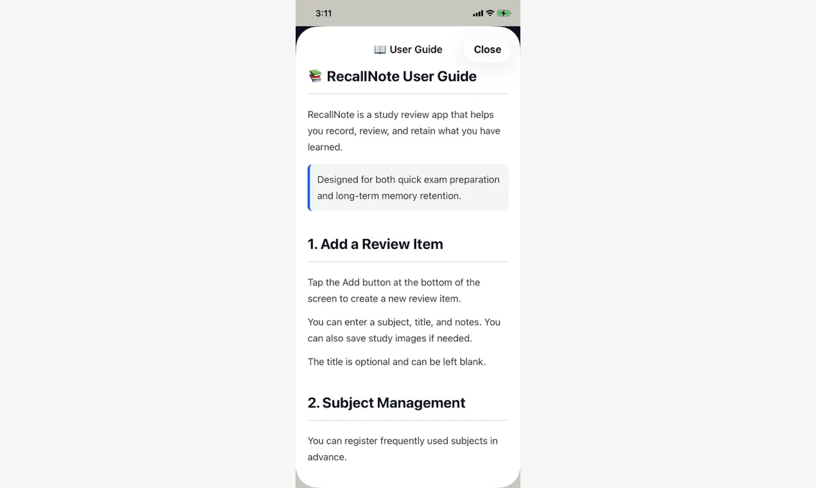 RecallNote screenshot 5