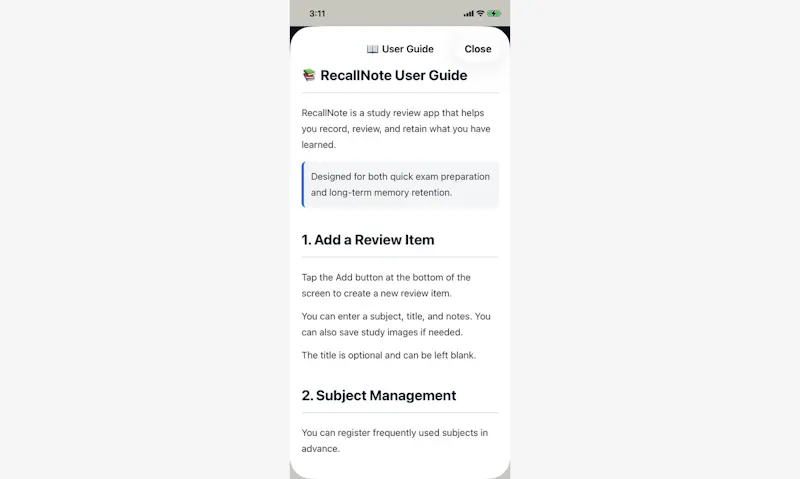 RecallNote screenshot 5