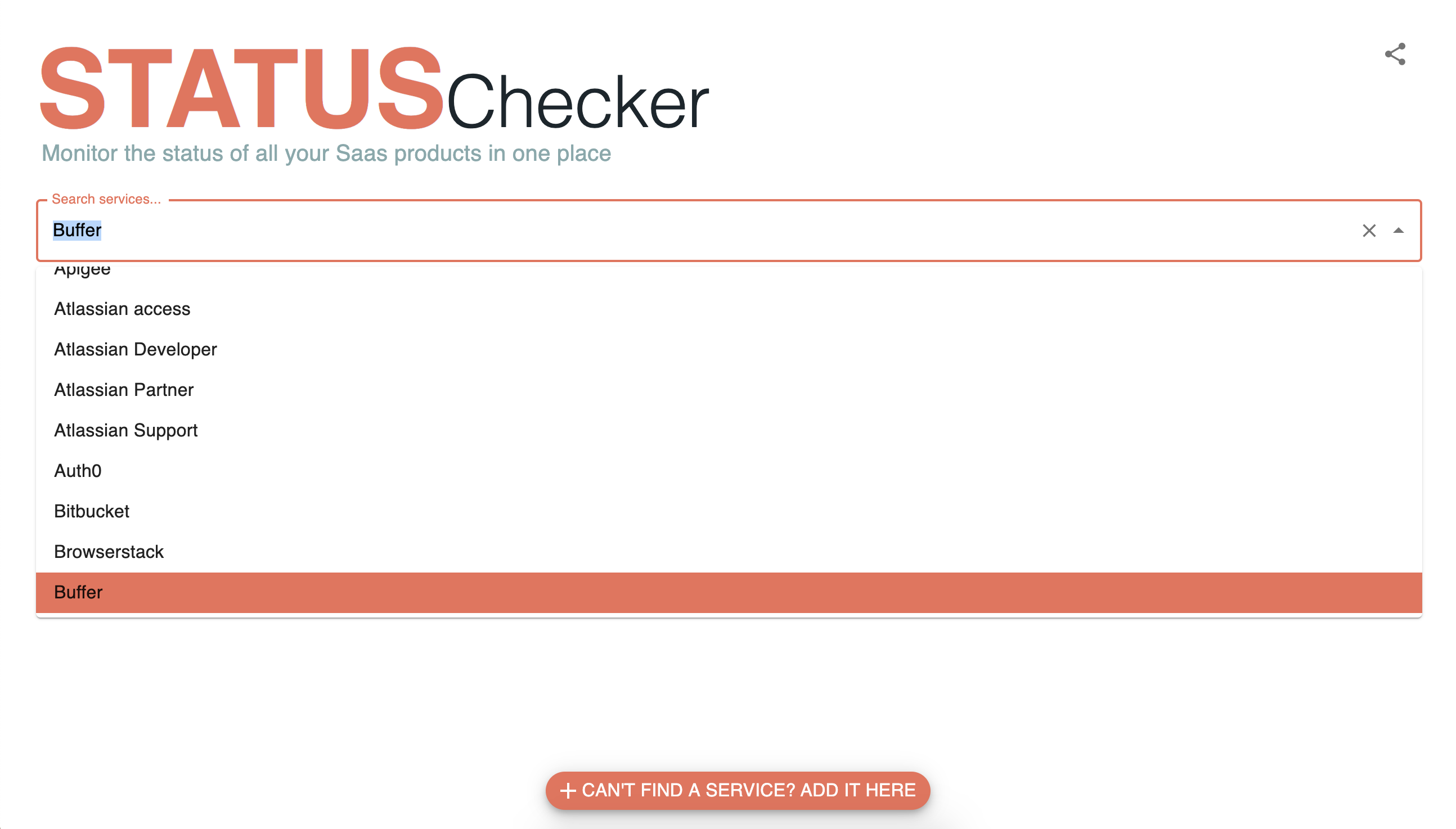 Service status checker gallery image