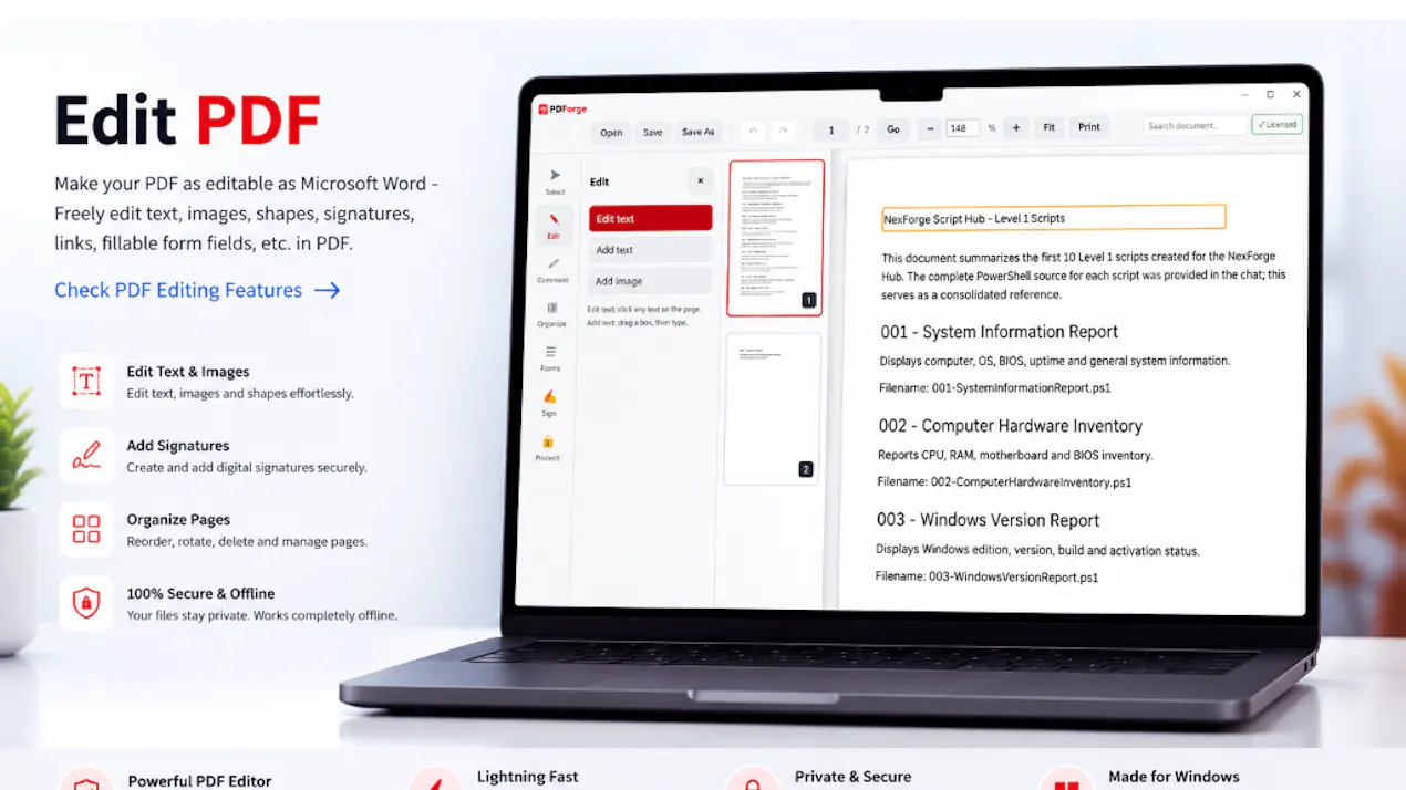 PDForge product