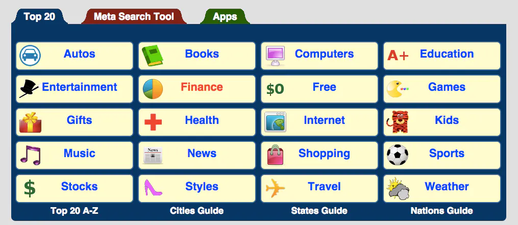 Top 20 Websites