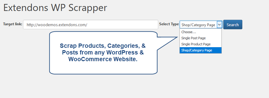WooCommerce Scraper Plugin gallery image