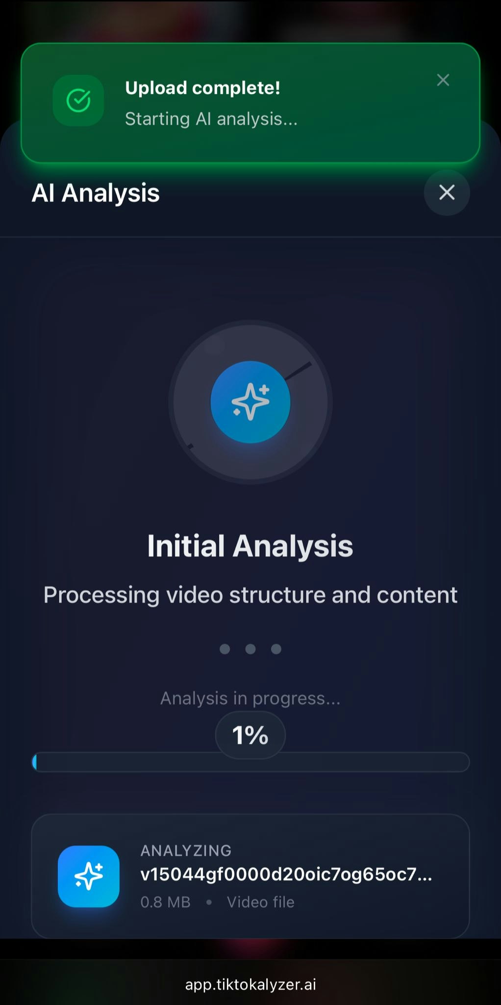 Tiktokalyzer.ai - Ai para el crecimiento de video media 2