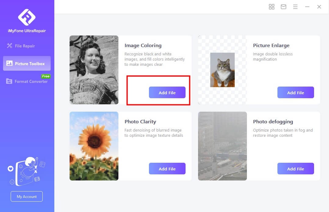 Imyfone Ultrarepair - AI Fotoğraf Geliştirici ve Bozuk Video/Fotoğraf/Dosya Onarımı medya 2