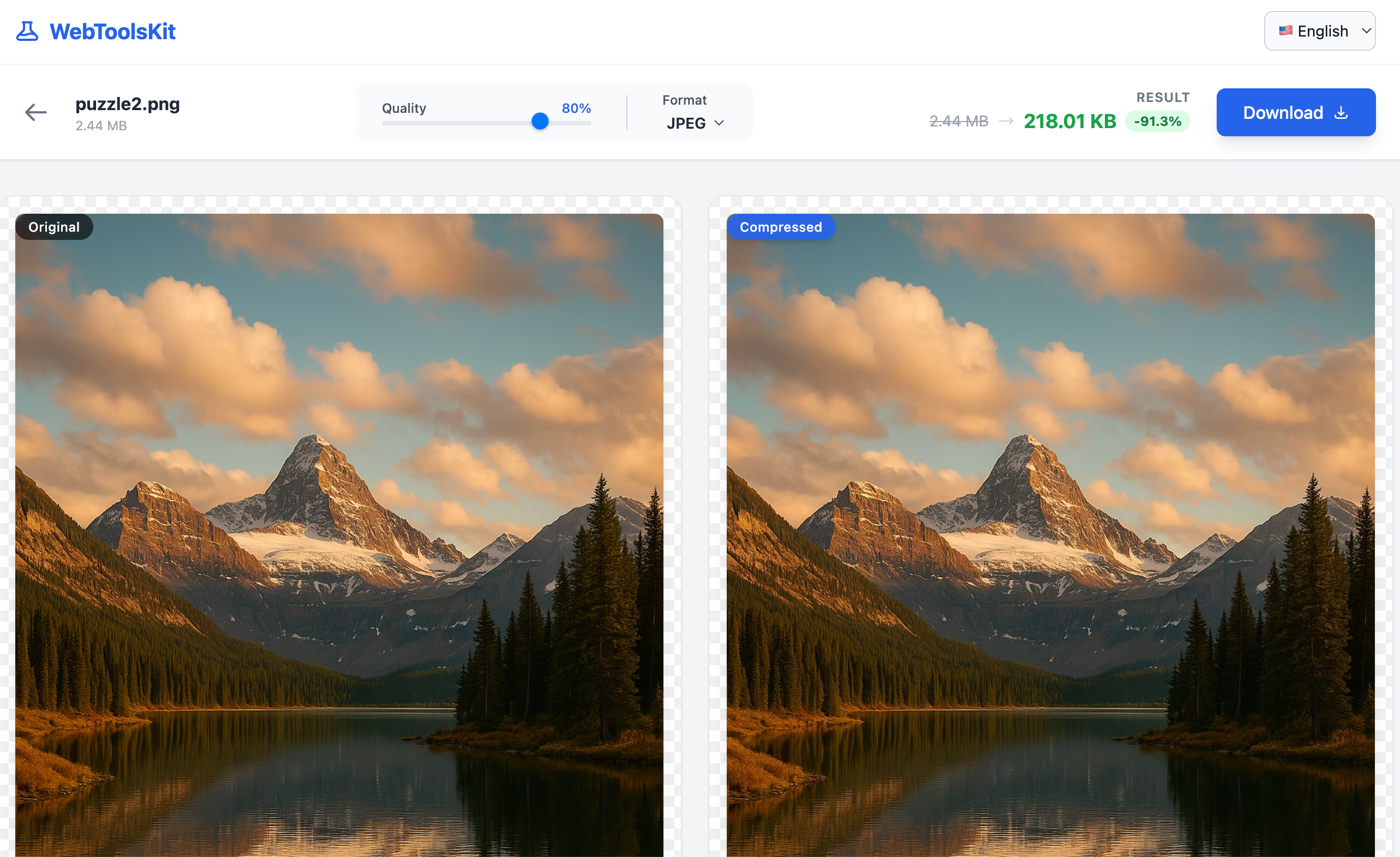 Ultimate Image Compressor - Screenshot 3 showing product features and functionality