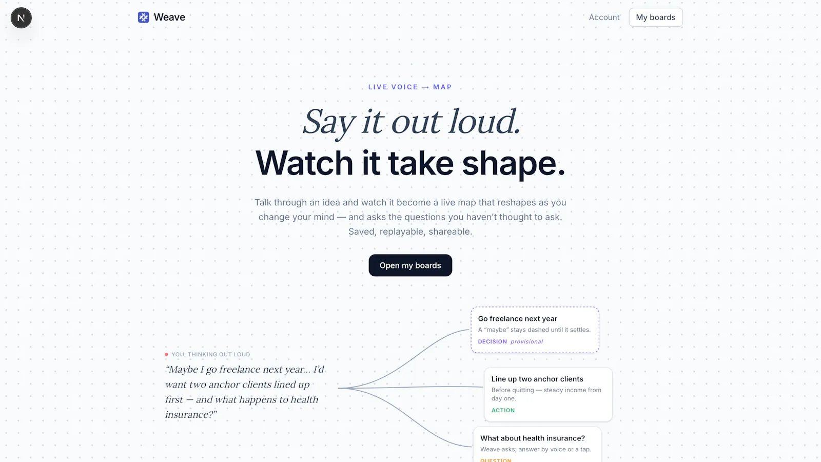 Weave screenshot 3