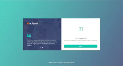FlutKit Ademin gallery image