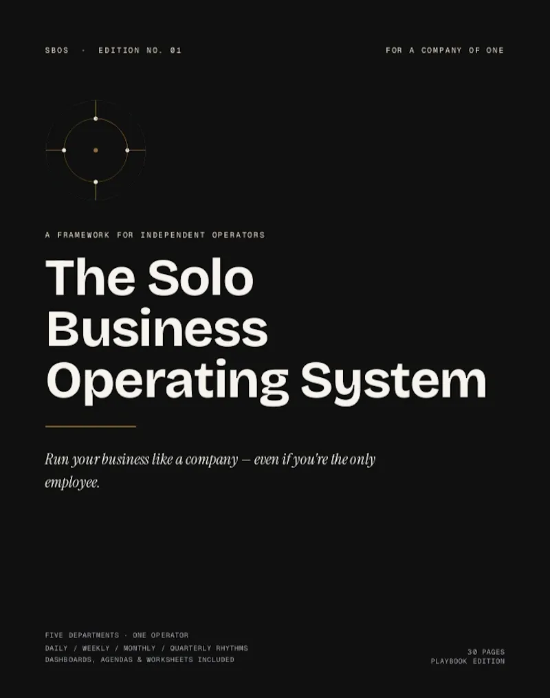 The Solo Business Operating System screenshot 1