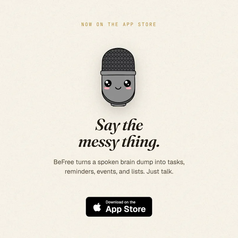 BeFree - Brain Dump screenshot 4