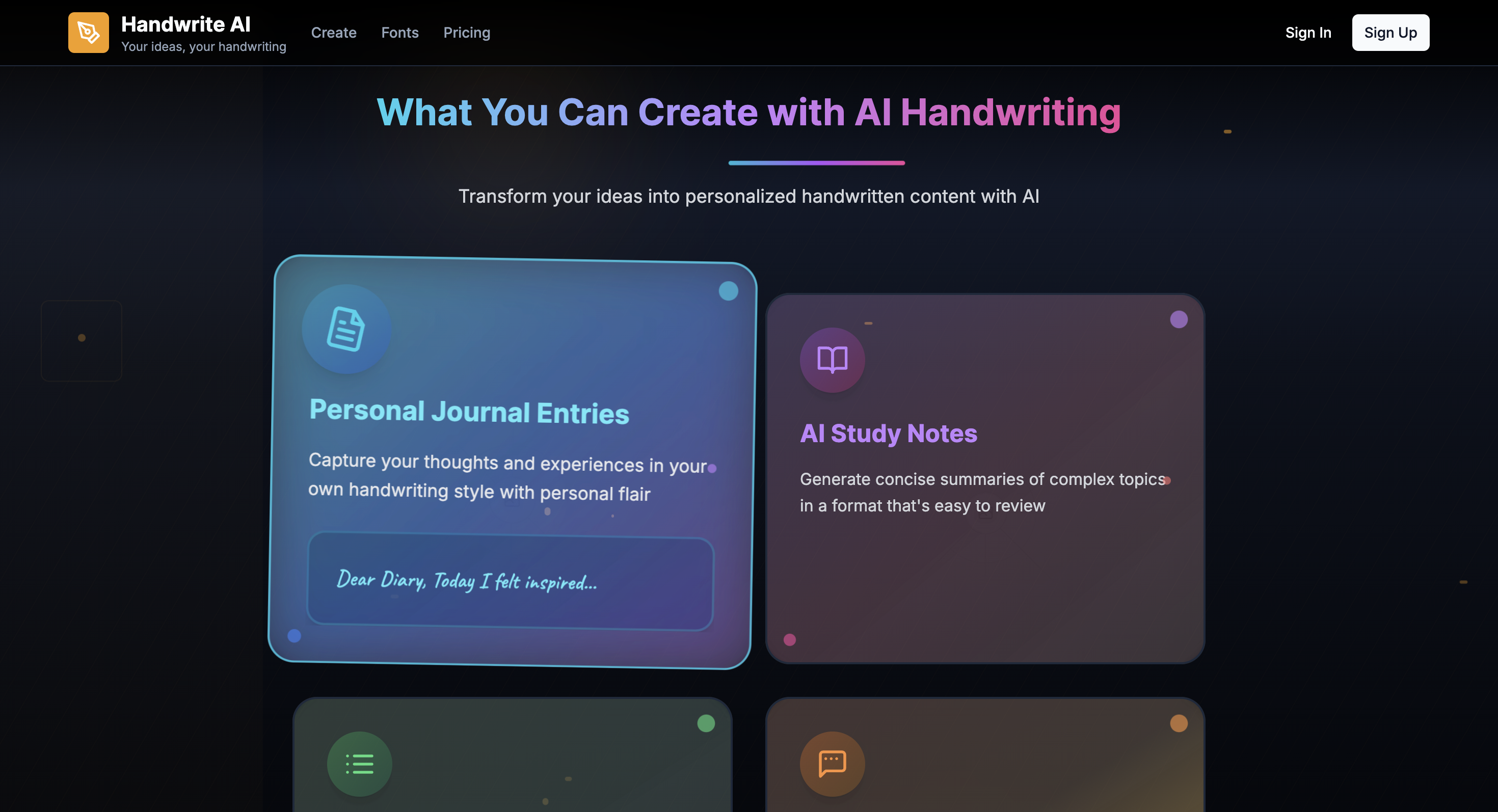 Handwrite AI media 2