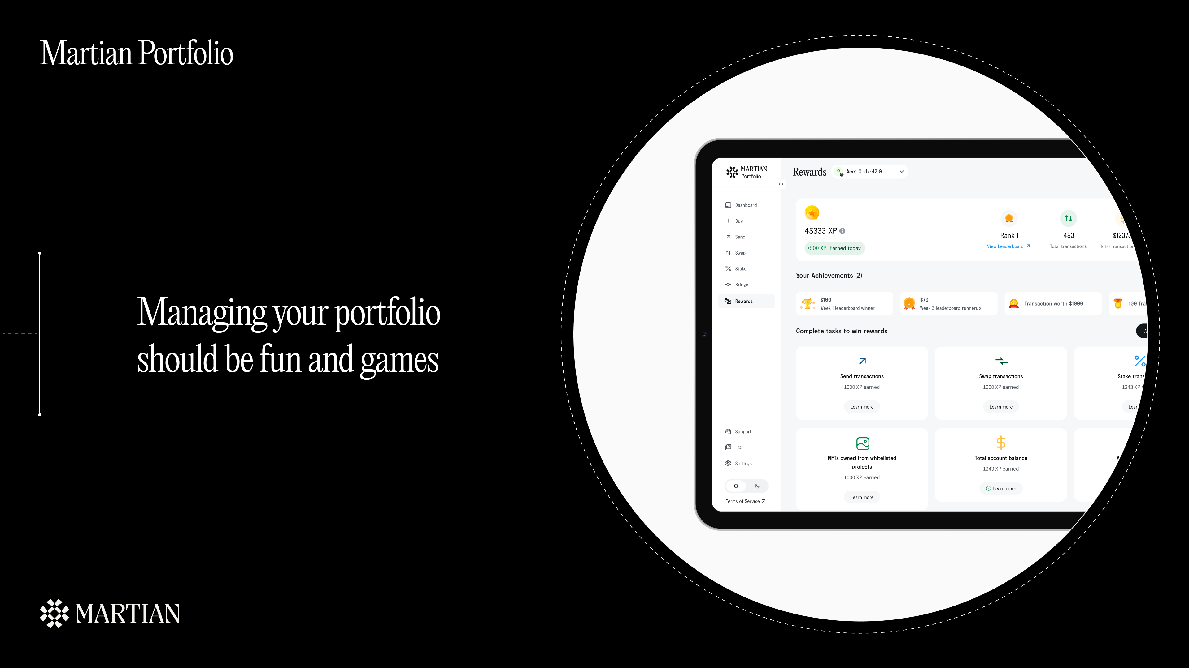 startuptile Martian Portfolio-Seamlessly track and manage your crypto assets