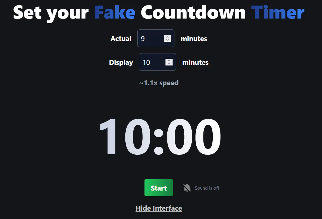 FakeTimer: Create Skewed Countdown Timers | Product Hunt
