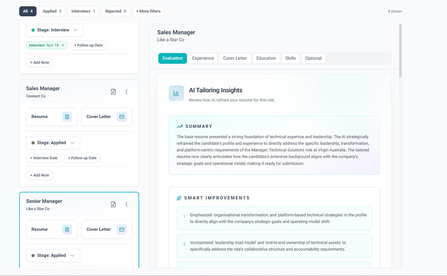 Resume Autopilot - Main product screenshot demonstrating key features and user interface