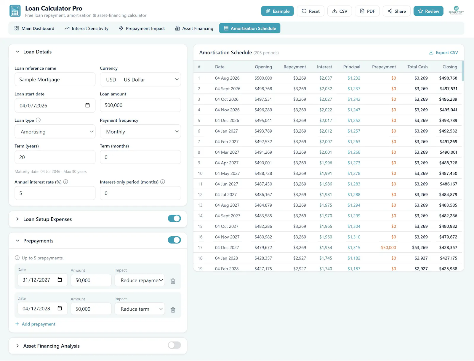Loan Calculator Pro screenshot 5