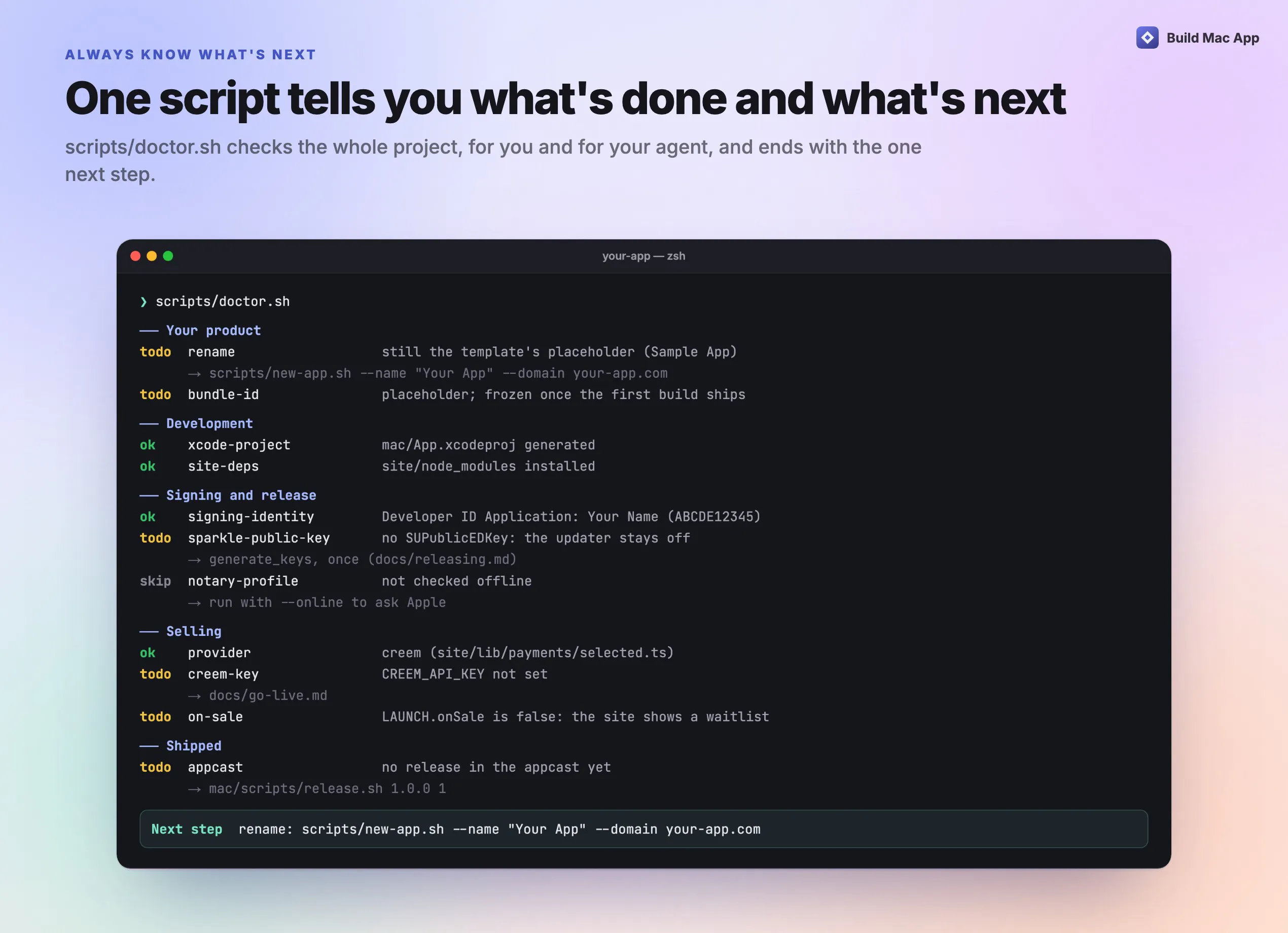Build Mac App gallery image