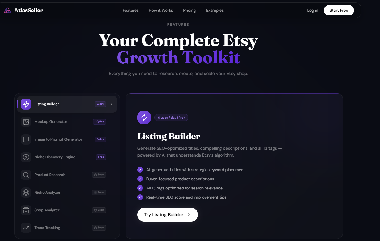 AtlasSeller - Screenshot 3 showing product features and functionality