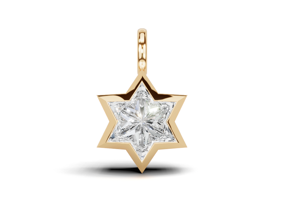 Eternal Star Bezel Diamond Pendant