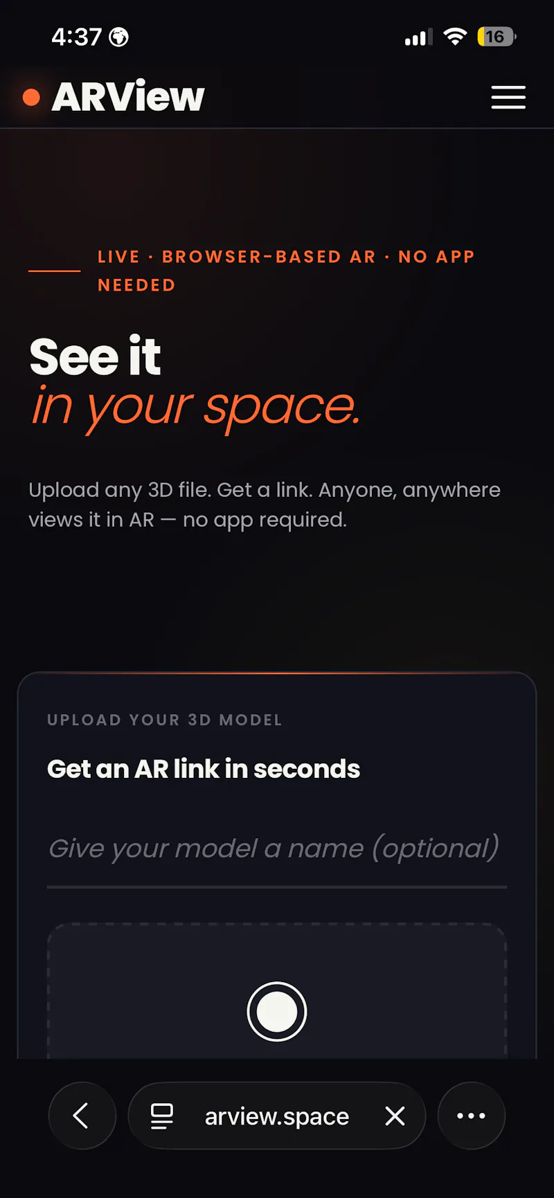 ARView screenshot 3