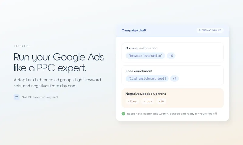 Airtop for Google Ads Automation screenshot 3