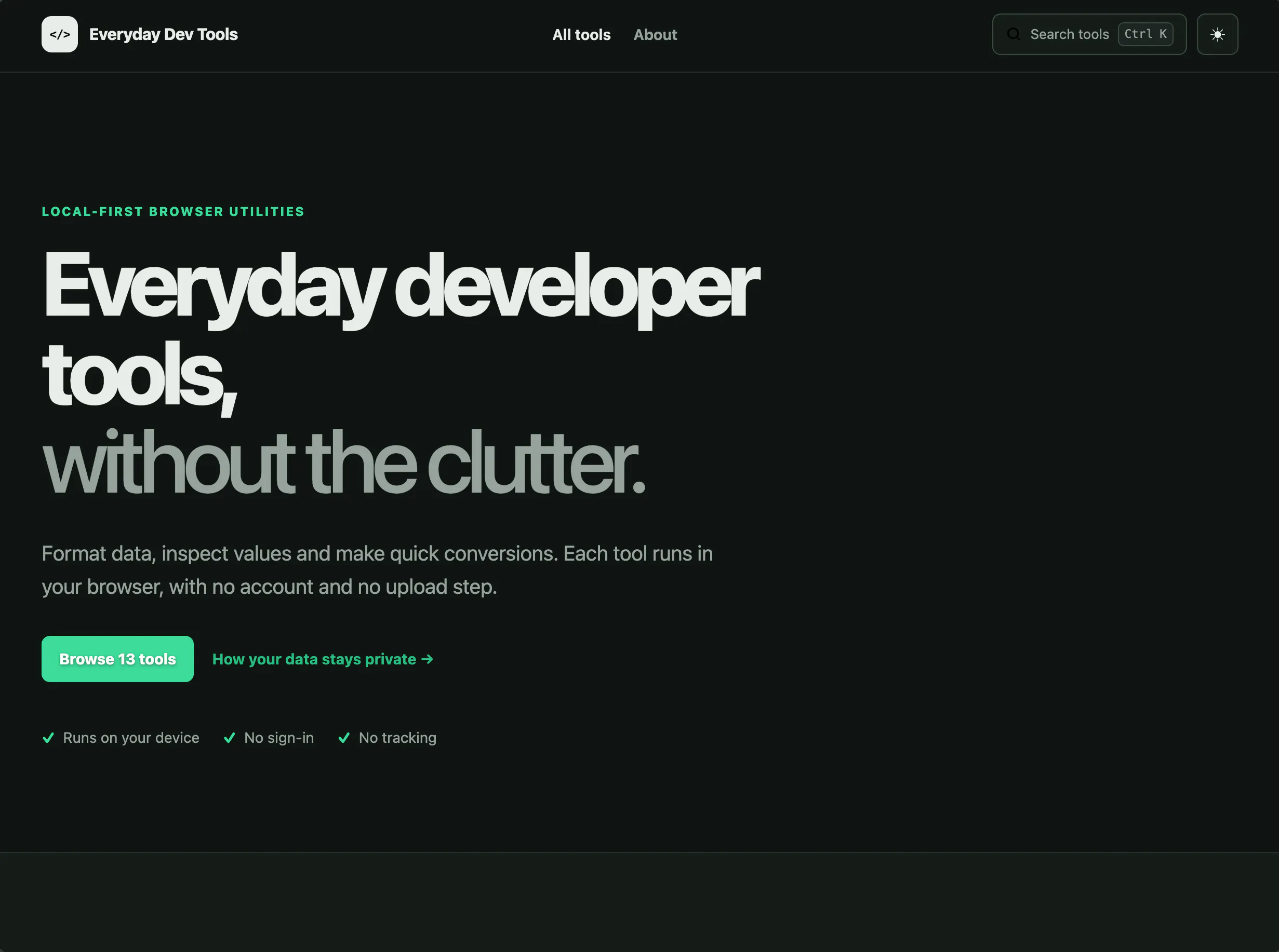 Everyday Dev Tools