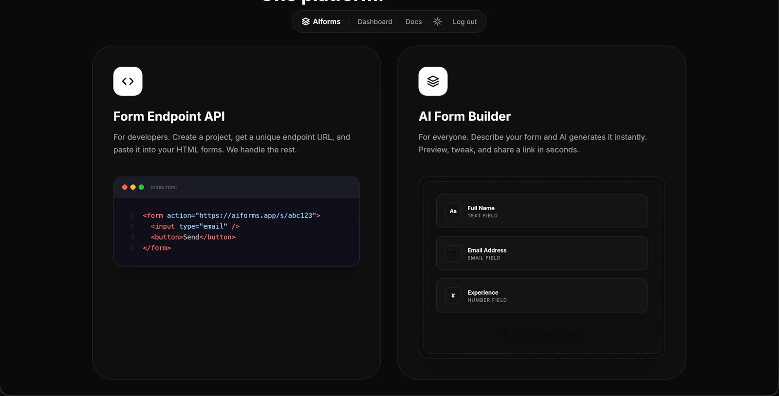 AIforms screenshot 1