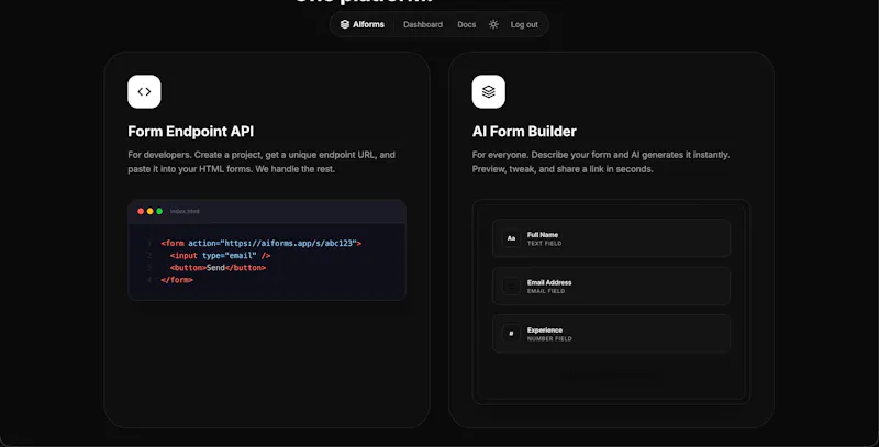 AIforms screenshot 1