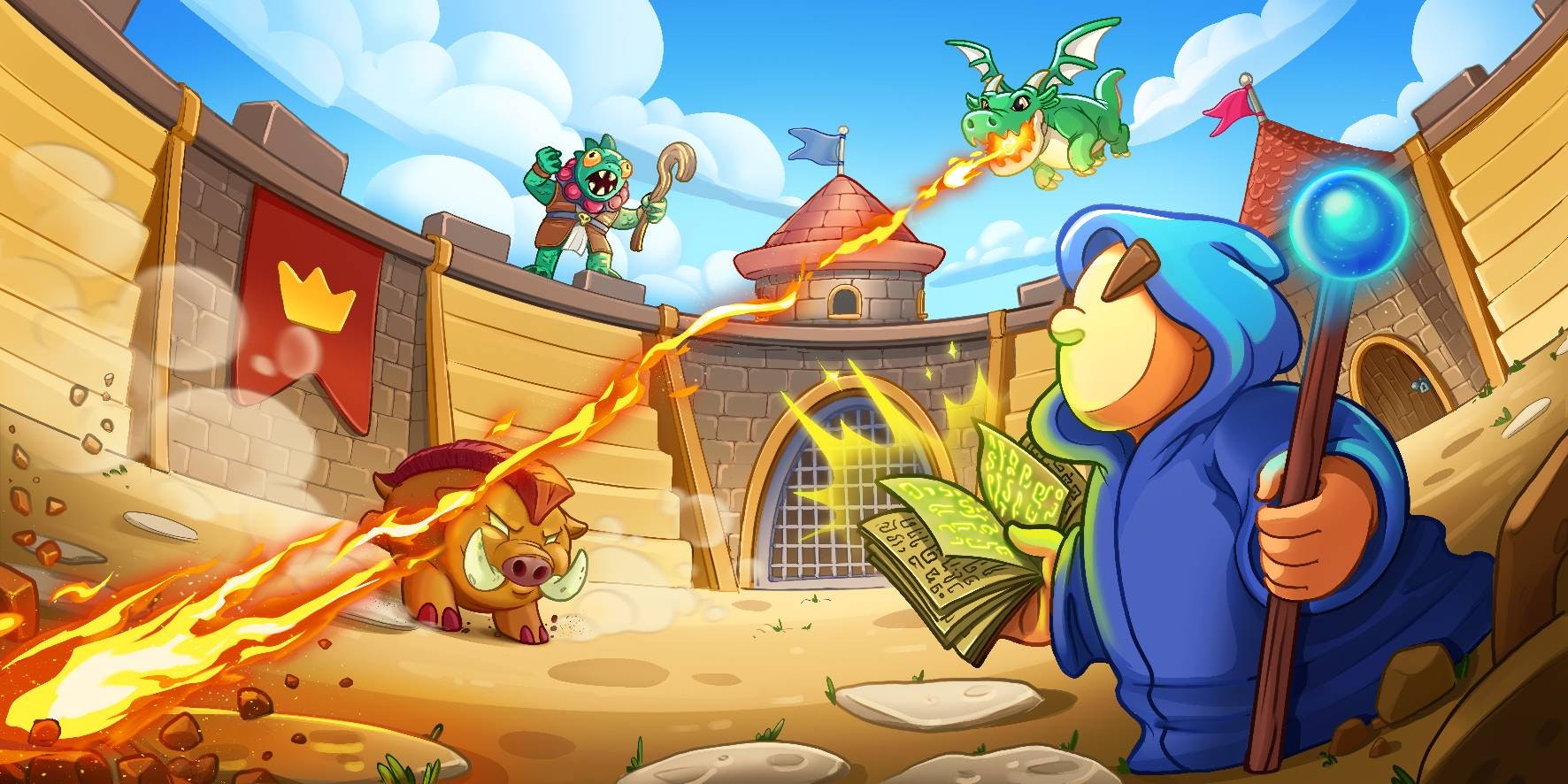 Magierarena - Ein kostenloses taktisches Decksspiel.Kein Download Medien 2