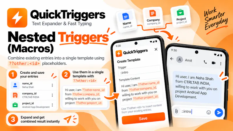 QuickTriggers: Text Expander screenshot 5
