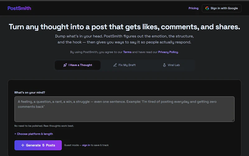 PostSmith screenshot 4