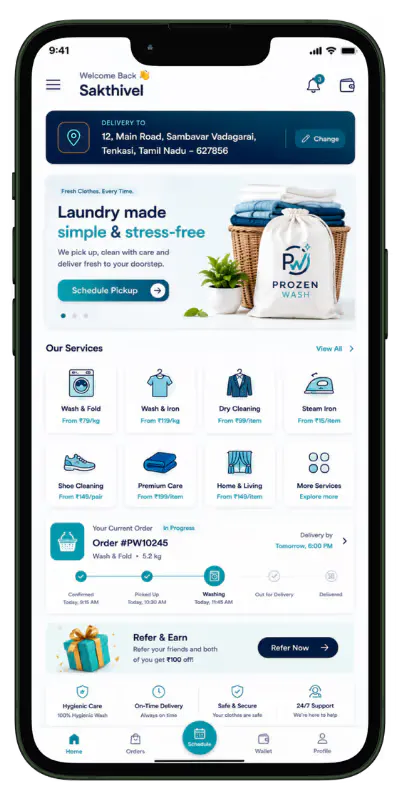 Laundromat App Development gallery image
