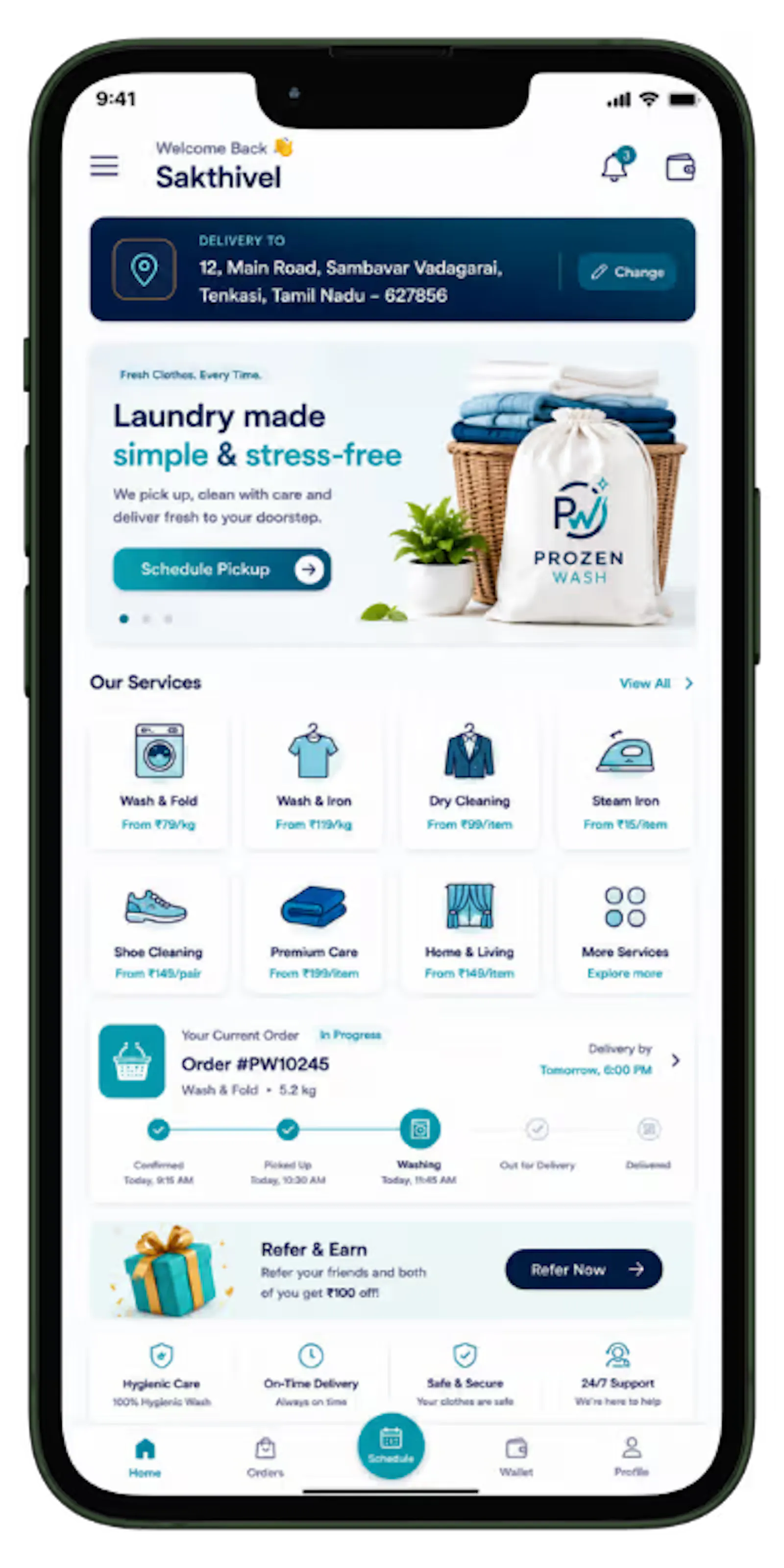 Laundromat App Development screenshot 1