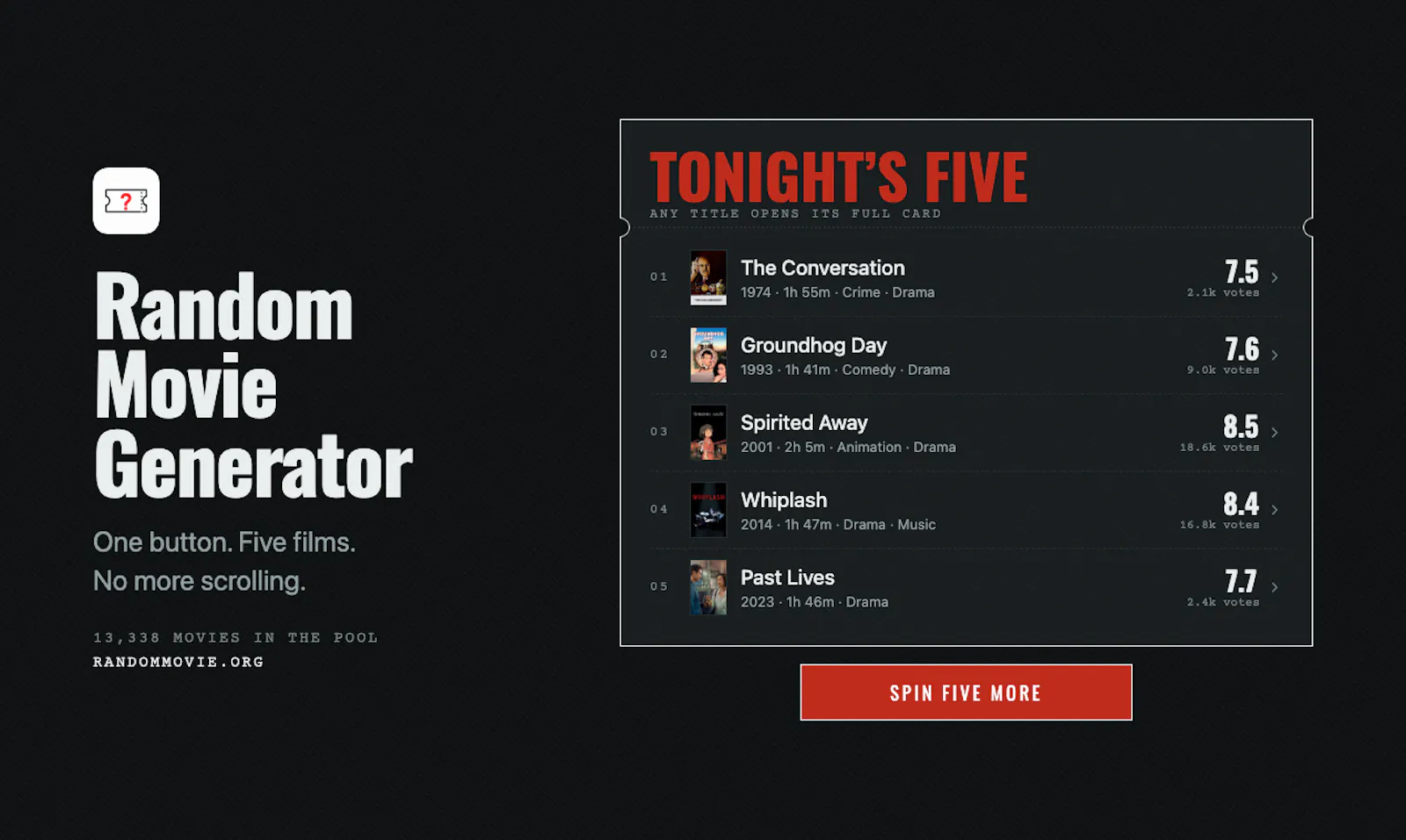 Random Movie Generator screenshot 2