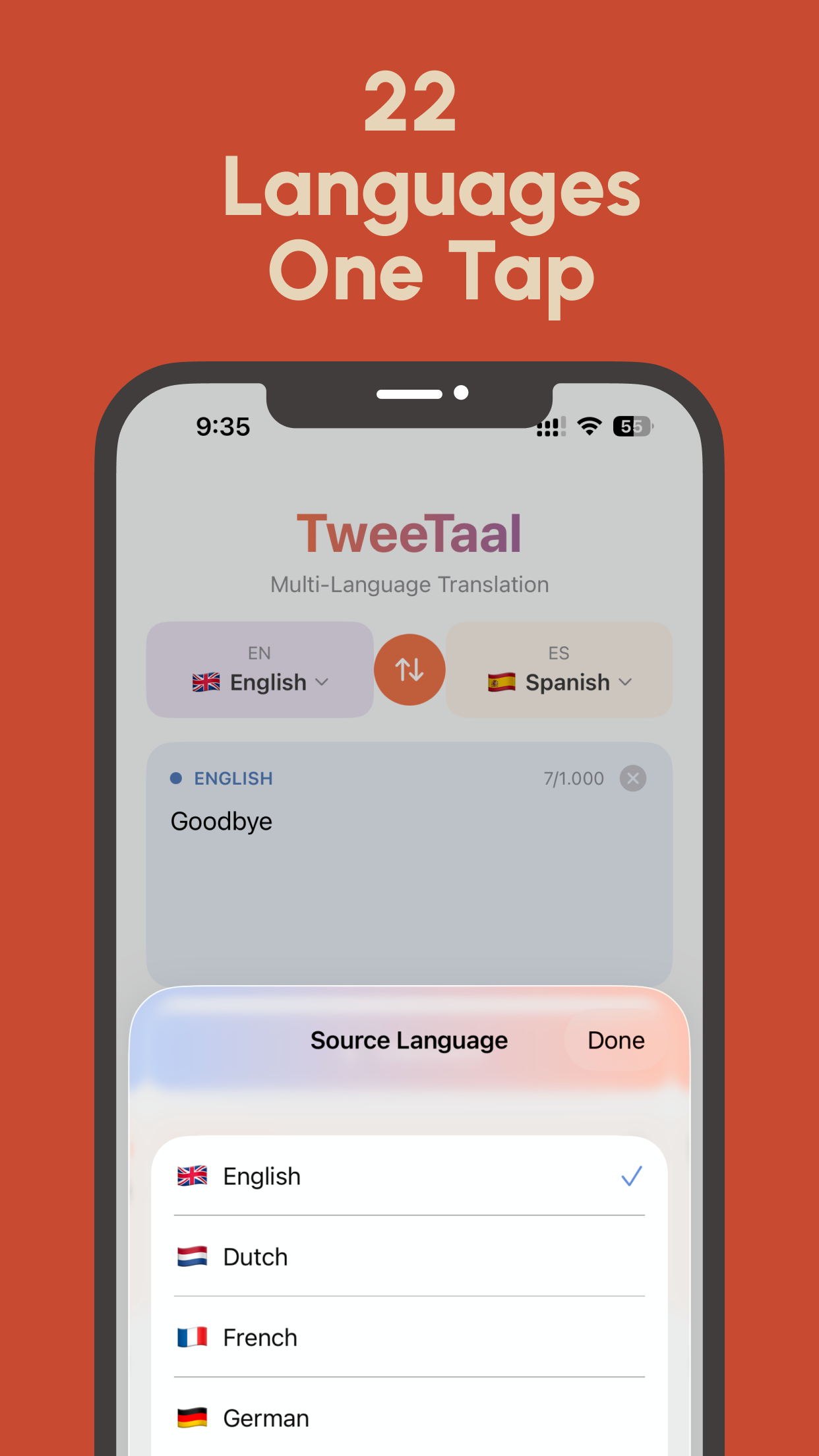 TweeTaal - Screenshot 4 showing product features and functionality