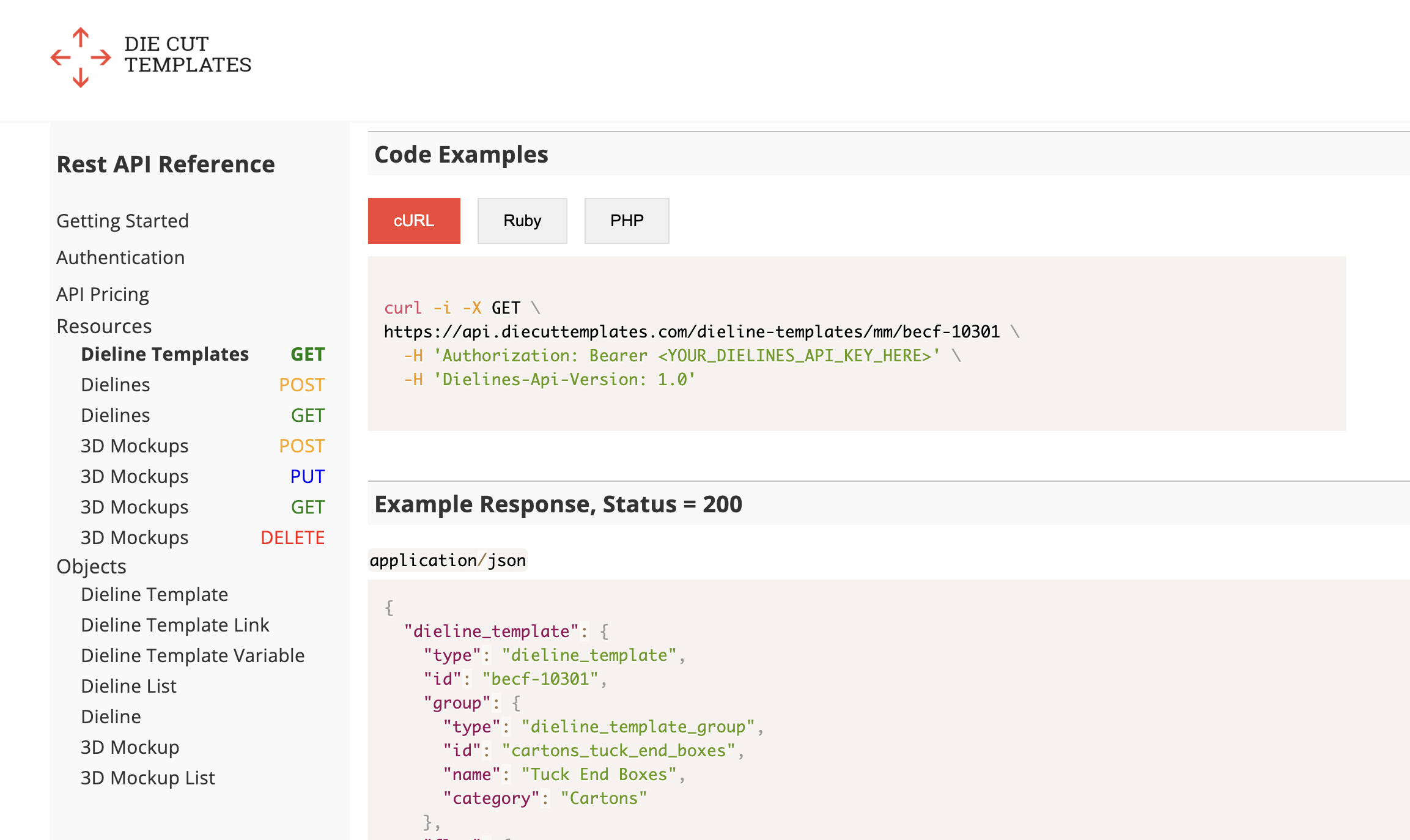 Die Cut Templates gallery image