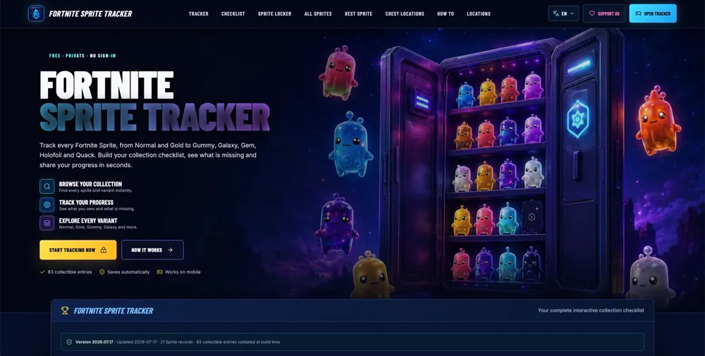 Fortnite Sprite Tracker gallery image