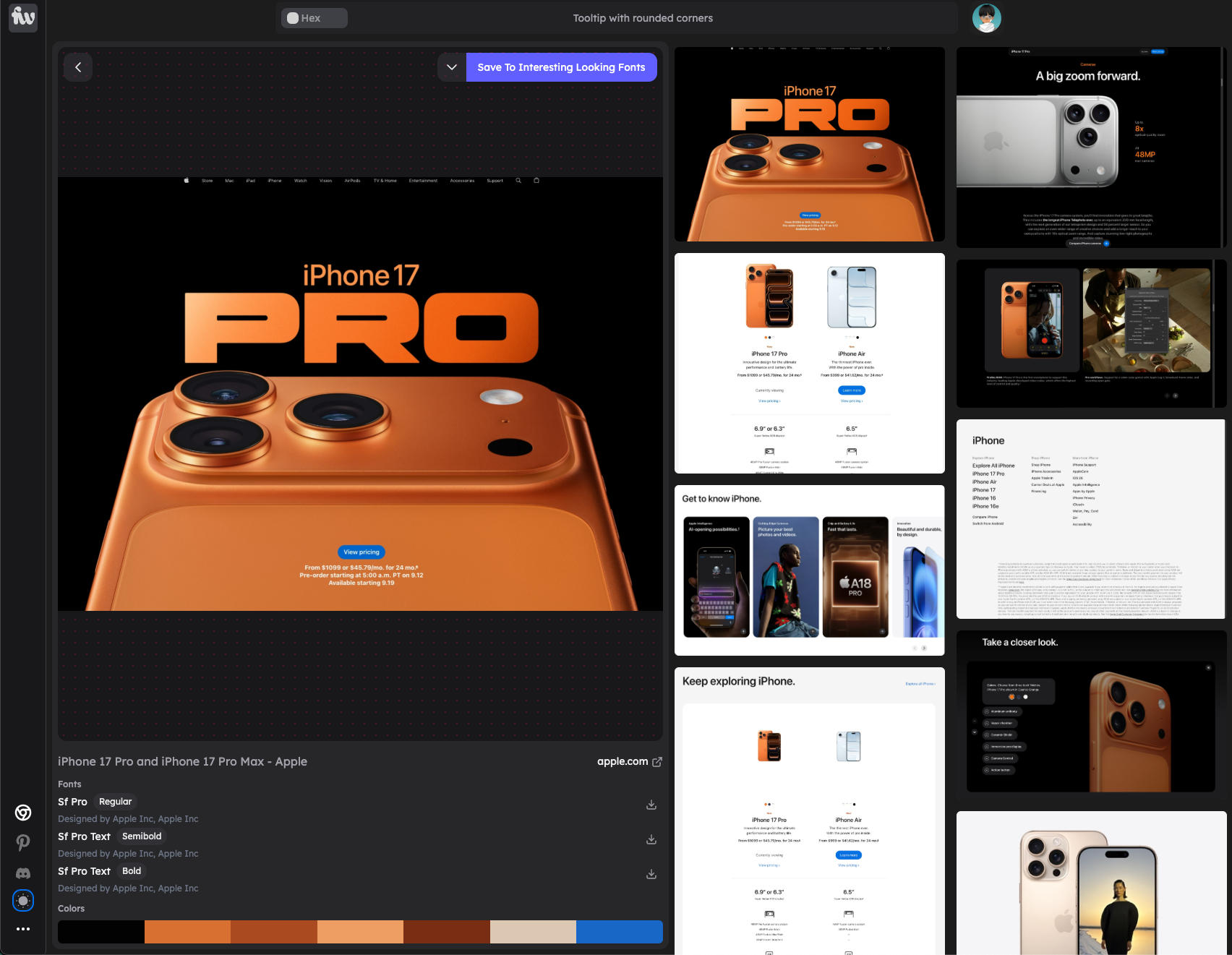 Web V3のフォント - WebデザインのインスピレーションのためのPinterestメディア2