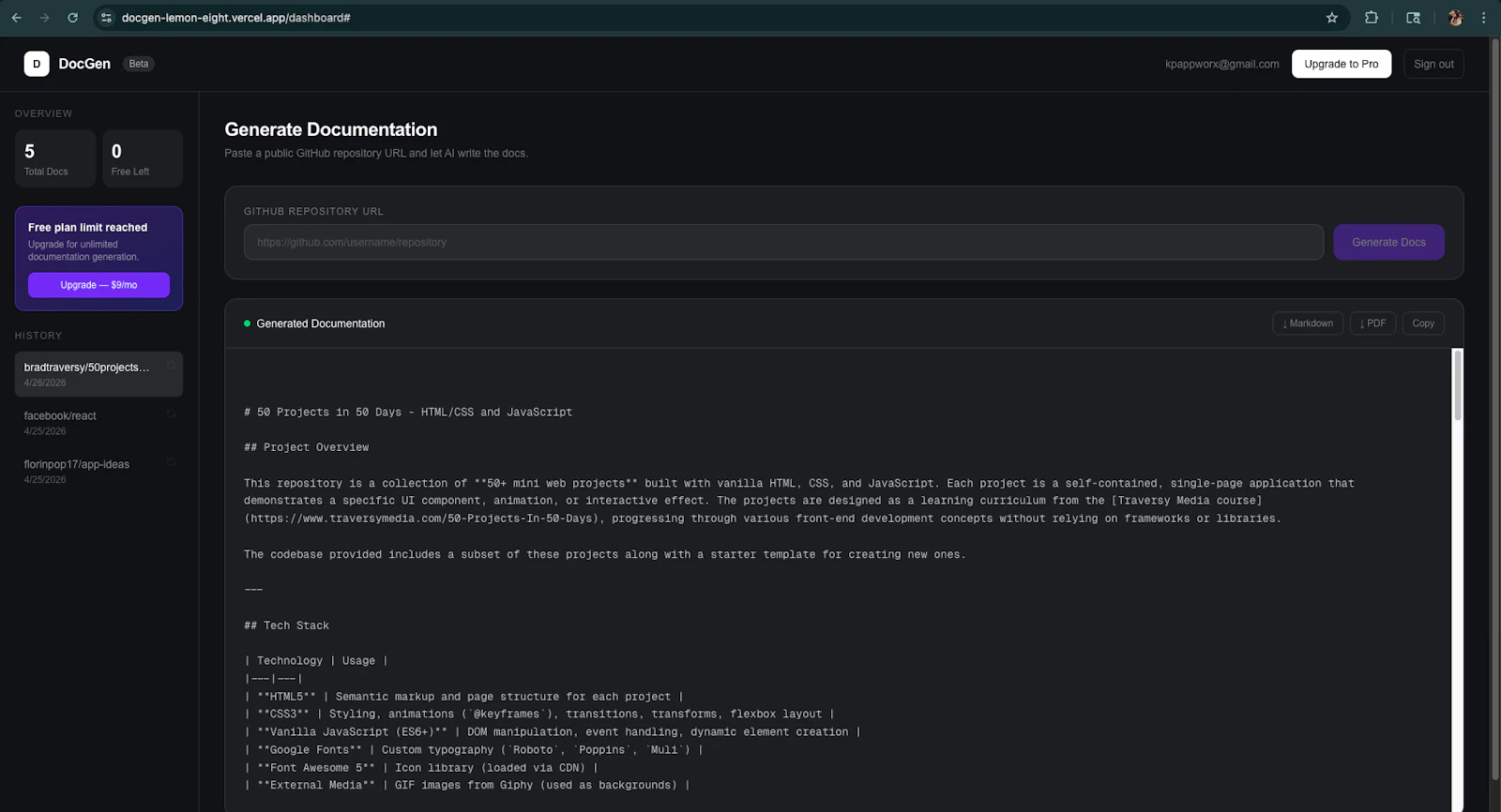 DocGen screenshot 3