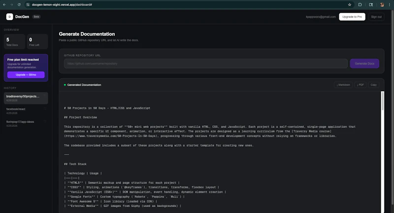DocGen screenshot 3