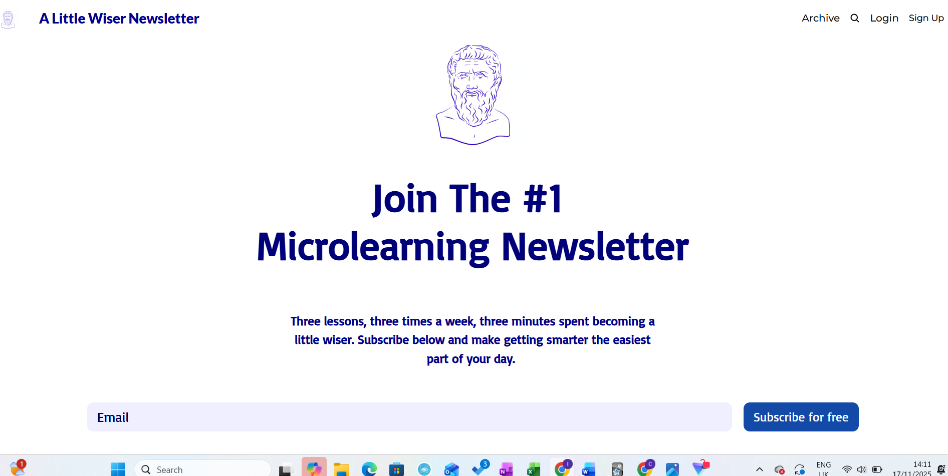 A Little Wiser Newsletter