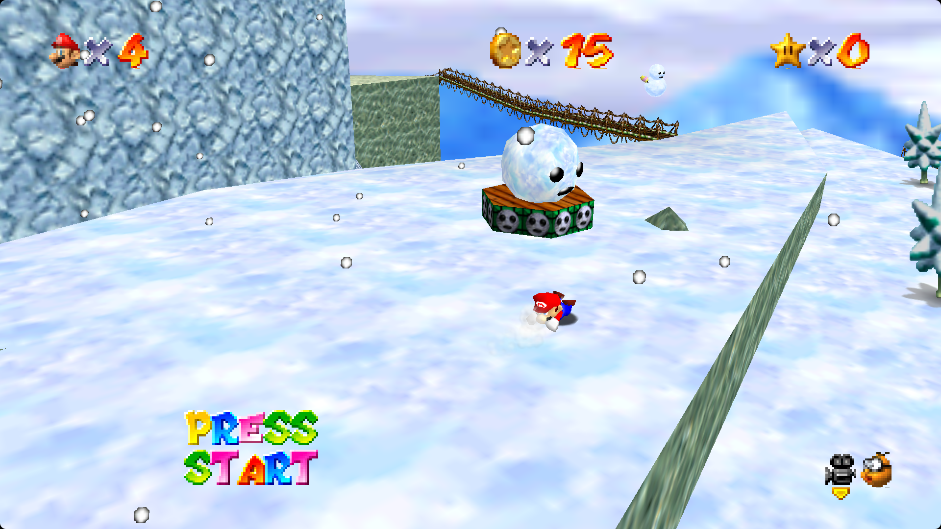 Media Super Mario 64 - Main Super Mario 64 di skrin penuh 5