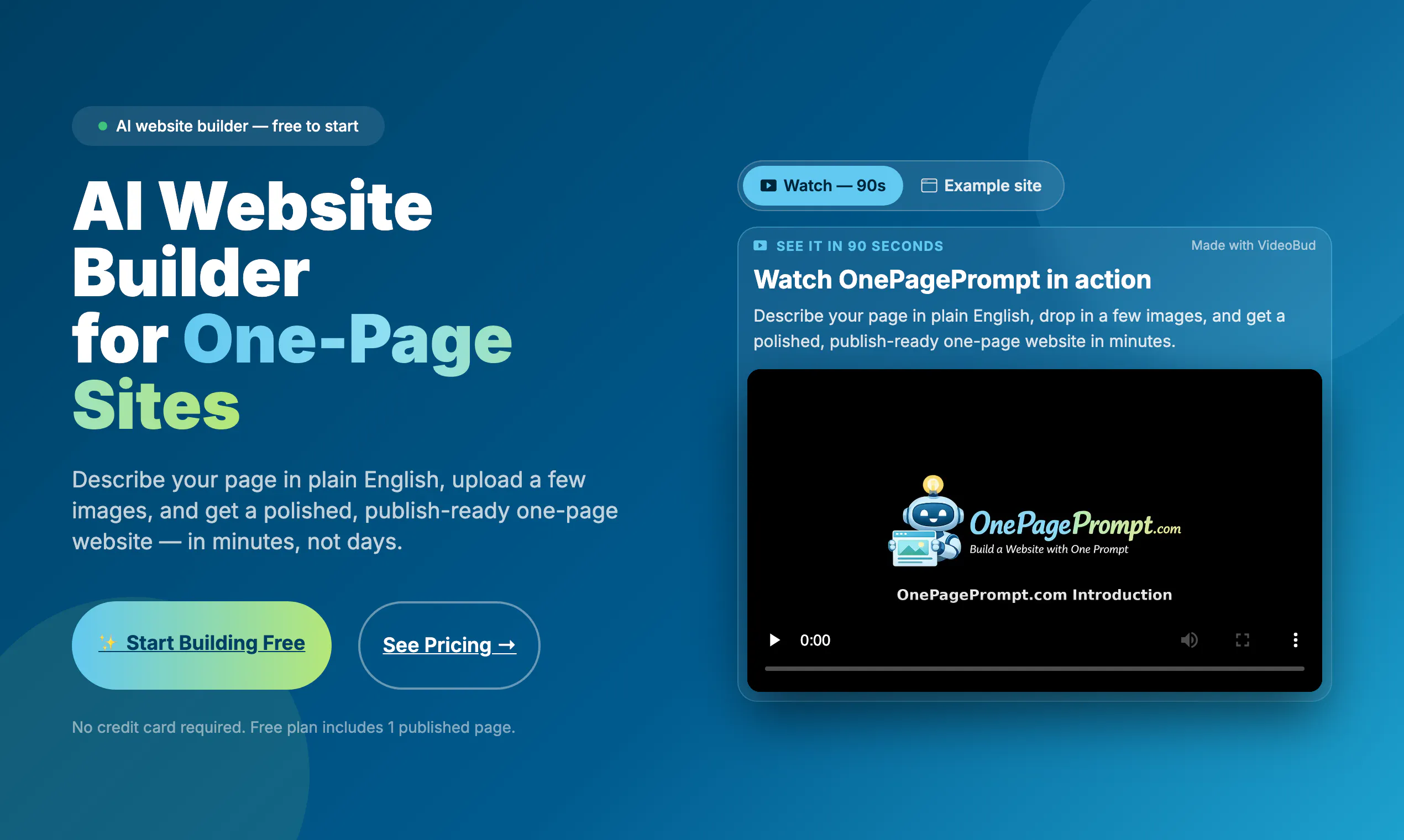 OnePagePrompt gallery image